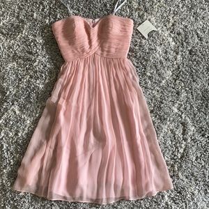 Donna Morgan Strapless Sweetheart Chiffon Dress